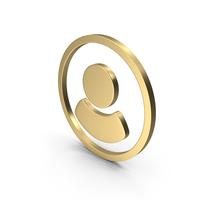 Gold Profile Icon PNG & PSD Images