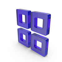 Glass Grid Menu Icon PNG & PSD Images