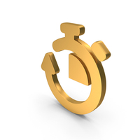 Gold Chronometer Icon PNG & PSD Images