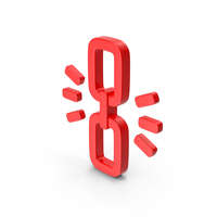 Red Chain Symbol PNG & PSD Images