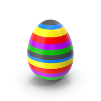 Single Colorful Egg PNG & PSD Images