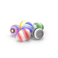 Colorful Eggs PNG & PSD Images