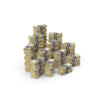 200 Euro Grouped Stacks PNG & PSD Images