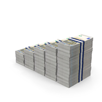 5 Euro Stepped Stack PNG & PSD Images