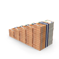 50 Euro Stepped Stack PNG & PSD Images