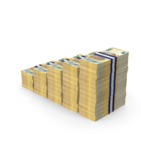 200 Euro Stepped Stack PNG & PSD Images