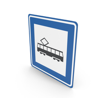 Dutch Sign Tram Stop PNG & PSD Images
