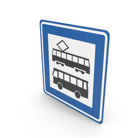 Dutch Sign Tram Stop Bus Stop PNG & PSD Images