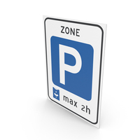 Dutch Sign Entrance To Controlled Parking Zone PNG & PSD Images