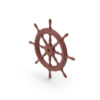 Ship Wheel Dark Wood PNG & PSD Images