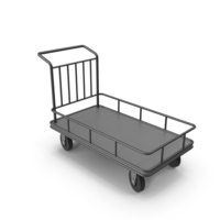 Black Roller Handcart PNG & PSD Images