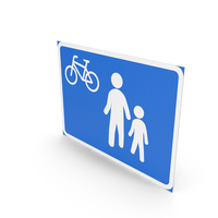 Finnish Sign Pedestrian Zone PNG & PSD Images