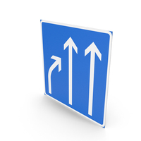 Finnish Sign Information On Traffic Lanes PNG & PSD Images