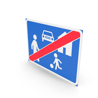 Finnish Sign End Of Residential Area PNG & PSD Images