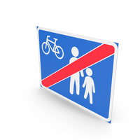 Finnish Sign End of Pedestrian Zone PNG & PSD Images