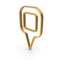 Gold Map Location Icon PNG & PSD Images