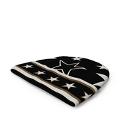 Mens Winter Intarsia Beanie Hat with Stars PNG & PSD Images