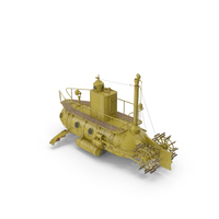 Old Yellow Submarine PNG & PSD Images