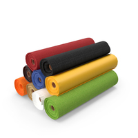 Pile Of Differently Colored Fabric Rolls PNG & PSD Images