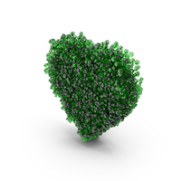 Green Glass Heart Symbol PNG & PSD Images