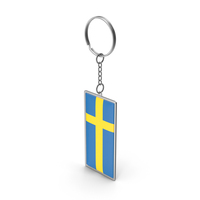 Sweden Keychain Flag PNG & PSD Images