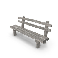 Rustic Wooden Old Bench PNG & PSD Images