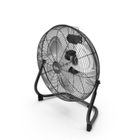 Small Floor Simple Deluxe Fan Black PNG & PSD Images