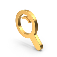 Metal Magnifying Glass Symbol PNG & PSD Images