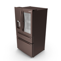 Tuscan Stainless Steel French Door Fridge Samsung PNG & PSD Images