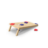 Wooden Cornhole Bean Bag Toss Game PNG & PSD Images