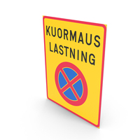Finnish Sign Loading Zone PNG & PSD Images