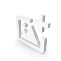 White Add Image Icon PNG & PSD Images