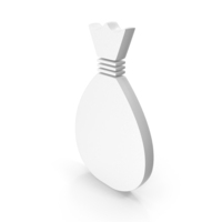 White Money Bag Icon PNG & PSD Images