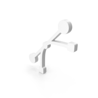 White Bezier Curve Icon PNG & PSD Images