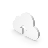 White Cloud Upload Icon PNG & PSD Images