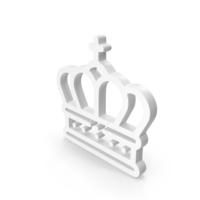 White Crown Icon PNG & PSD Images