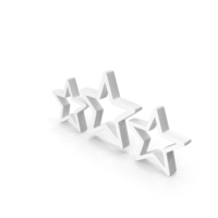 White Three Stars Rating Icon PNG & PSD Images