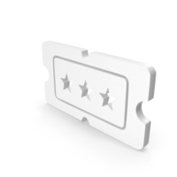 White Ticket Icon PNG & PSD Images