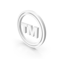 White Trade Mark In Circle Icon PNG & PSD Images