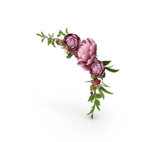 Red Floral Frame PNG & PSD Images