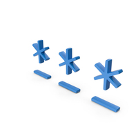 Asterisk 3 Password Key Symbol PNG & PSD Images