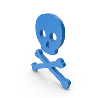 Danger Skull With Crossed Bones Symbol PNG & PSD Images