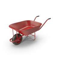 Wheel Barrow Red PNG & PSD Images
