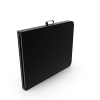 Deluxe Folded Table Black PNG & PSD Images