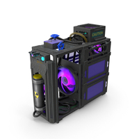 Custom Cyberpunk Neon PC PNG & PSD Images