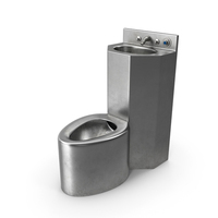 Dirty Stainless Steel Prison Toilet Sink Combo PNG & PSD Images