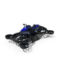 Blue Hoverbike XTURISMO PNG & PSD Images