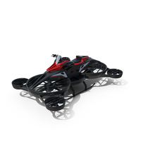 Hoverbike XTURISMO Red PNG & PSD Images