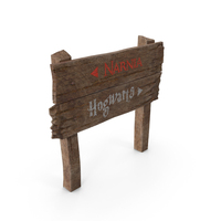 Old Wooden Road Sign Board PNG & PSD Images