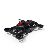 Red Hoverbike XTURISMO Fly PNG & PSD Images